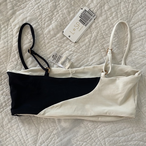 L*SPACE Color Block Ari Bikini Top size SMALL - Picture 3 of 4